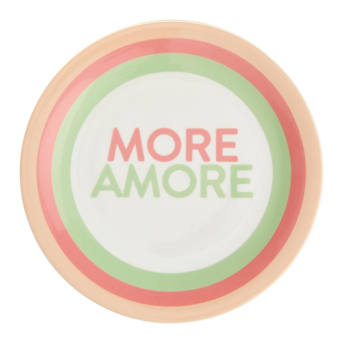 Dezertní talířek CANDY COLORS - bílá/světle zelená, Moderní, keramika (21/2cm) - Mömax