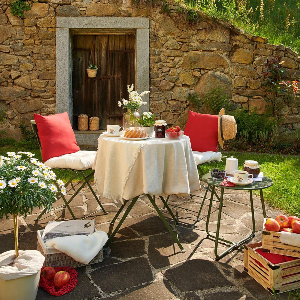 SADA NA BALKON SONJA 1 - zelená, Basics, kov (60/71/60cm) - Mömax