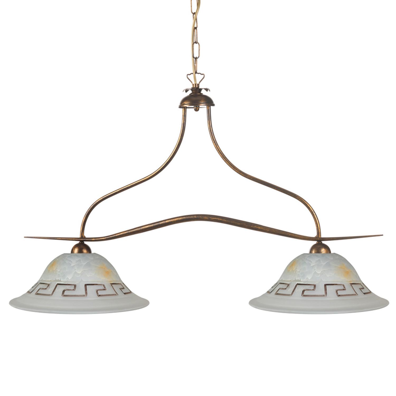 Hängeleuchte Corinne Braun L: 85 cm - Braun, Basics, Metall (85/30/110cm)