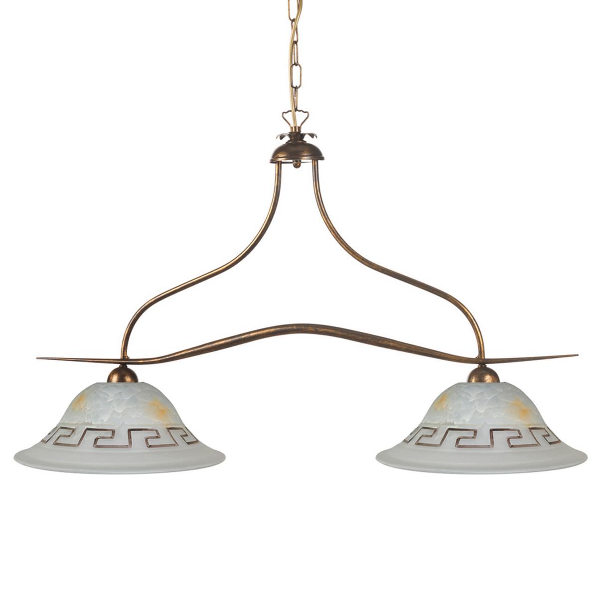 Hängeleuchte Corinne Braun L: 85 cm - Braun, Basics, Metall (85/30/110cm)