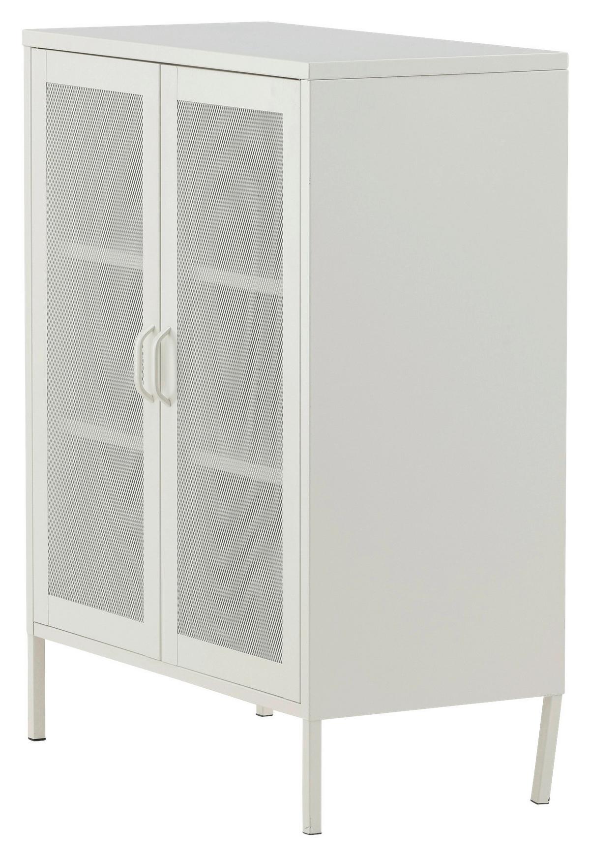 Sideboard Misha - Beige, Design, Metall (80/101,5/40cm) - Livetastic