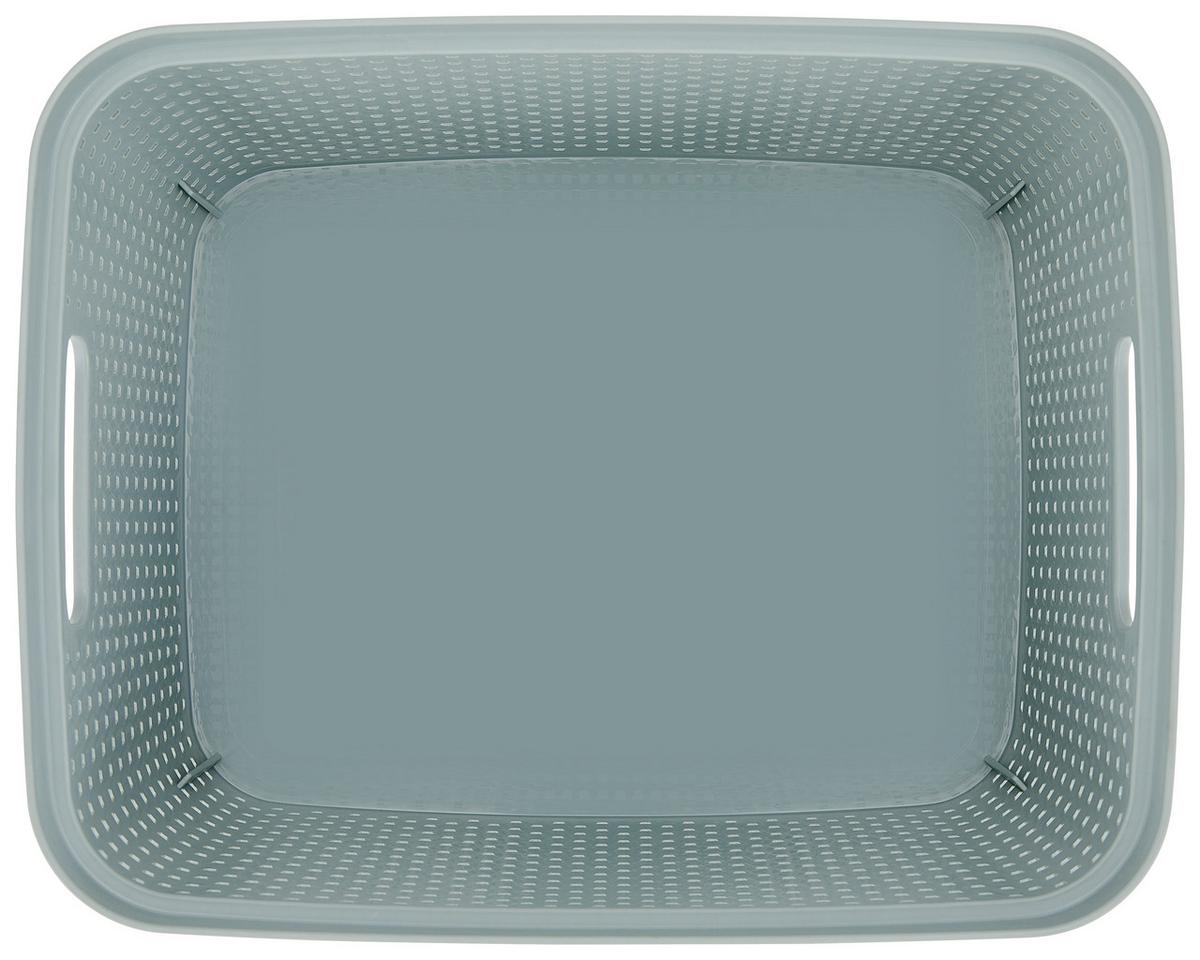 Aufbewahrungskorb Diamond 27x15 Cm Kunststoff Mintgrün - Grün, Basics, Kunststoff (27/21,5/15cm) - Luca Bessoni