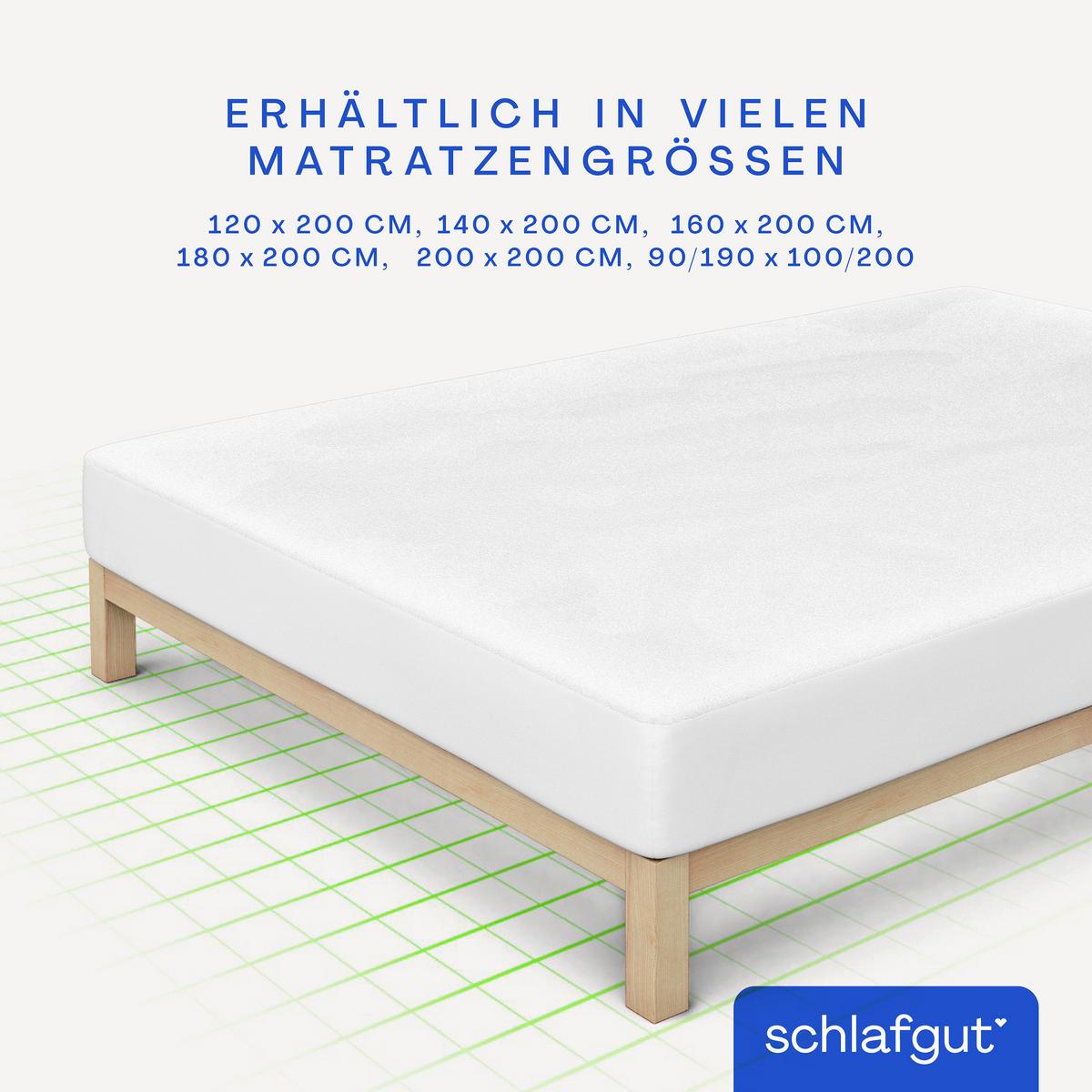 Matratzenauflage Baselayer Comfort Molton - Weiß, Basics, Textil (200/200cm) - Schlafgut