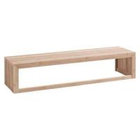 Wandgarderobe Rib Regal - Naturfarben, Design, Holz (94,5/20/27cm) - MID.YOU