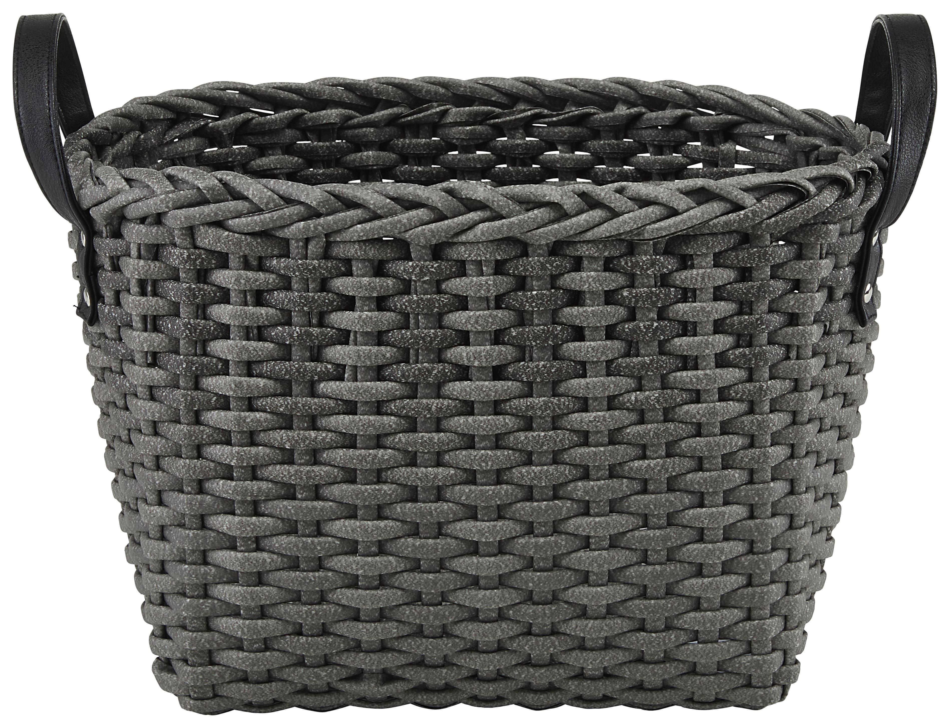 Kosár Alberico - Szürke, modern, Műanyag (28/22/26cm) - Luca Bessoni