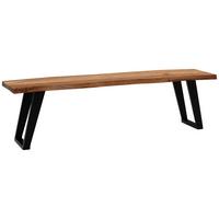 Sitzbank Wl7.302 - Schwarz/Akaziefarben, MODERN, Holz (140/45,5/40cm) - MID.YOU