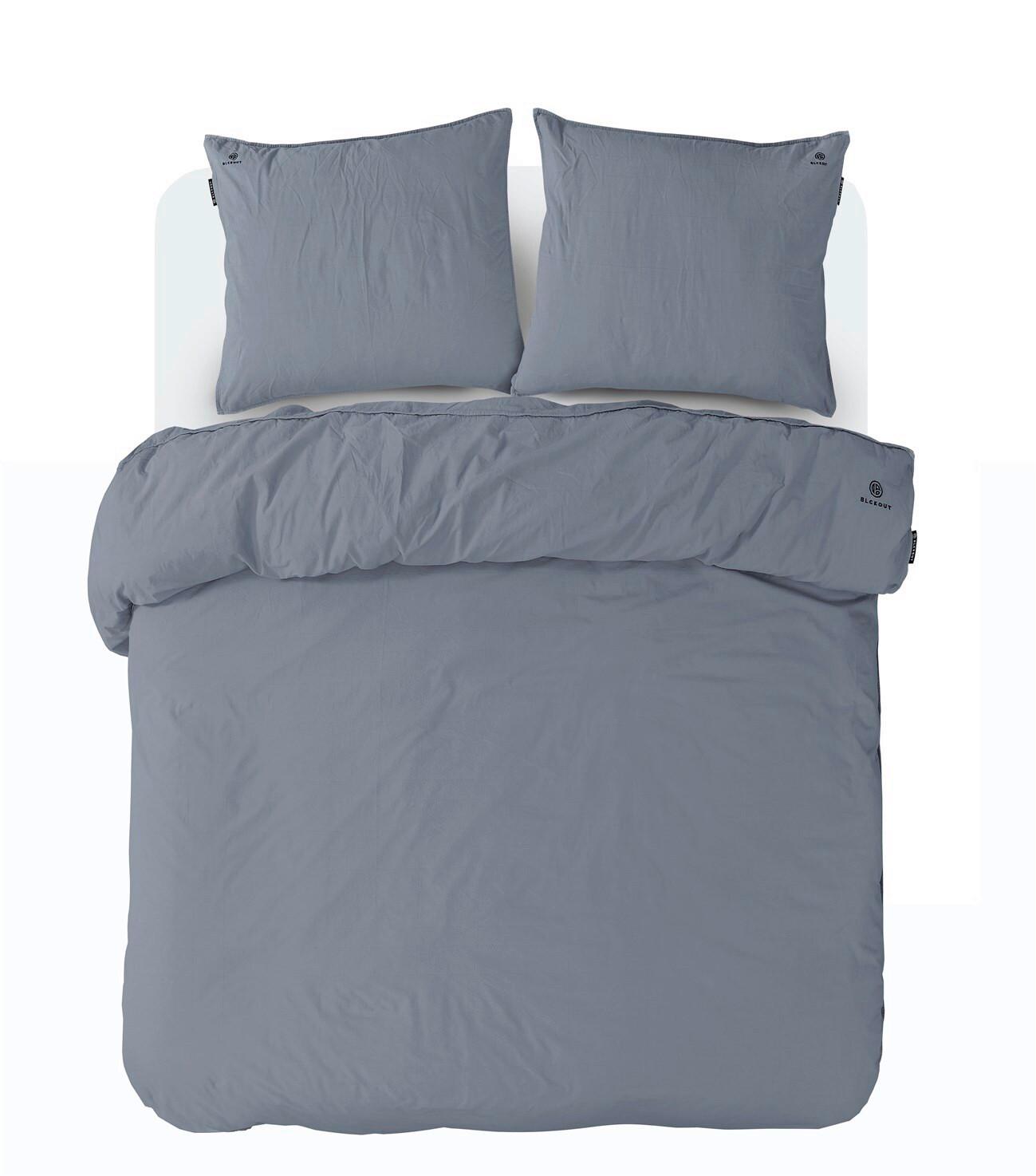 POSTEĽNÁ BIELIZEŇ BLCKOUTTexas125-DEBl/Gr135x200 - modrá/sivá, Basics, textil (135/200cm) - Kayoom