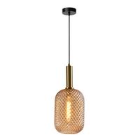 Hängeleuchte Pigna Braun L: 20 cm - Braun, Basics, Metall (20/20/172cm)