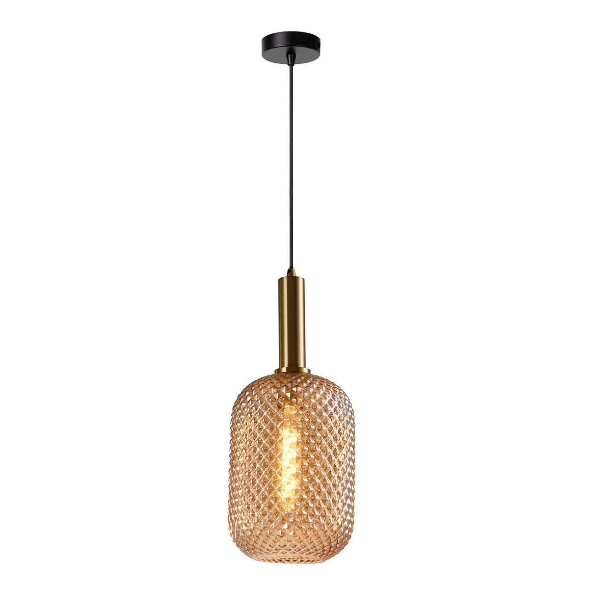Hängeleuchte Pigna Braun L: 20 cm - Braun, Basics, Metall (20/20/172cm)