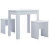 Tischgruppe Esal L - Weiß, Basics, Holzwerkstoff (80/50/75cm) - MID.YOU