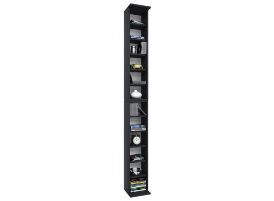 CD-Regal Bigol B: 21 cm - Schwarz, KONVENTIONELL, Holzwerkstoff (21/183/20cm) CD-Regal Bigol B: 21 cm - Schwarz, KONVENTIONELL, Holzwerkstoff (21/183/20cm)