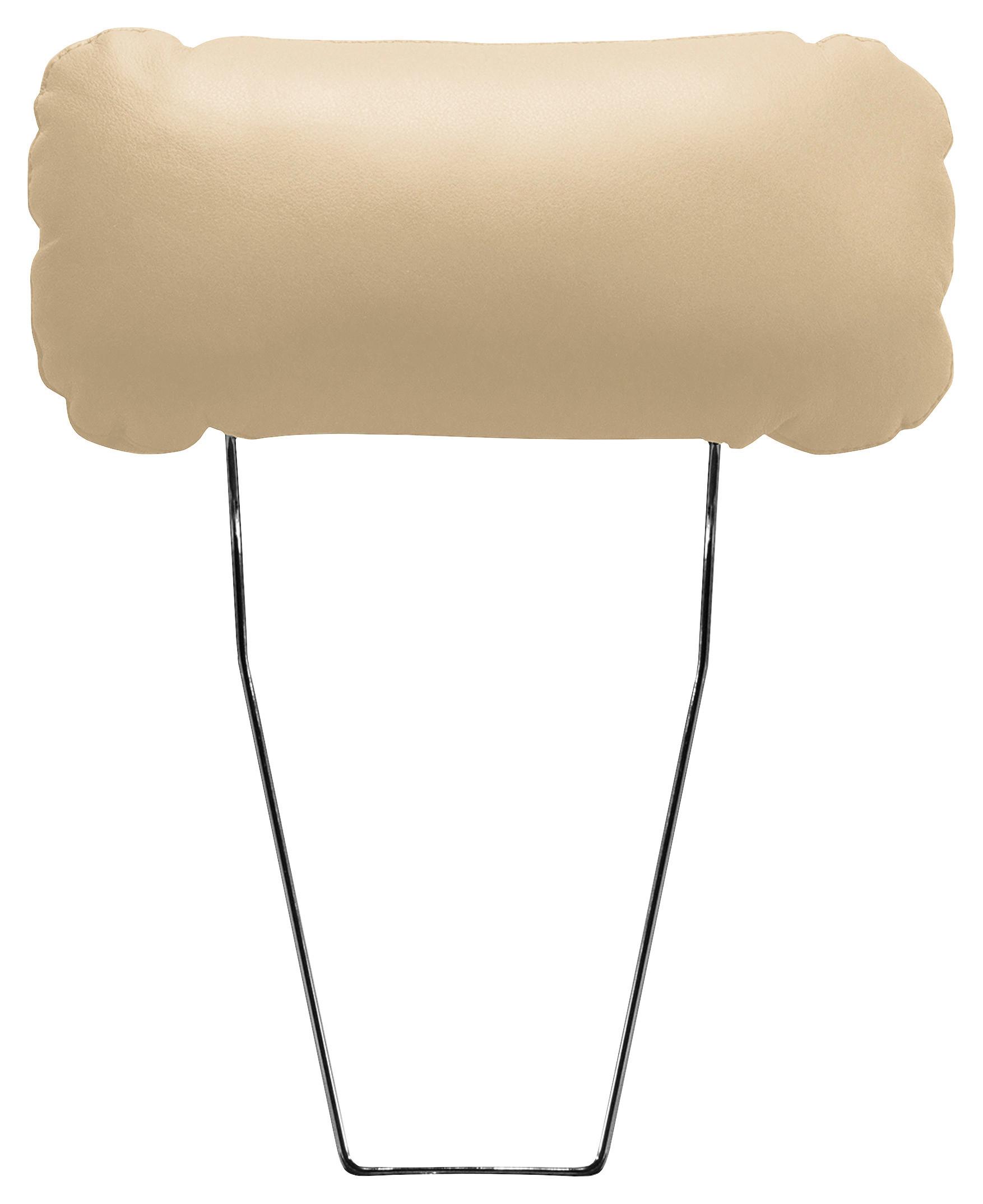 Kopfstütze Nordic, Beige B: 43 cm - Beige, Design, Leder/Textil (43/18/15cm) - Livetastic