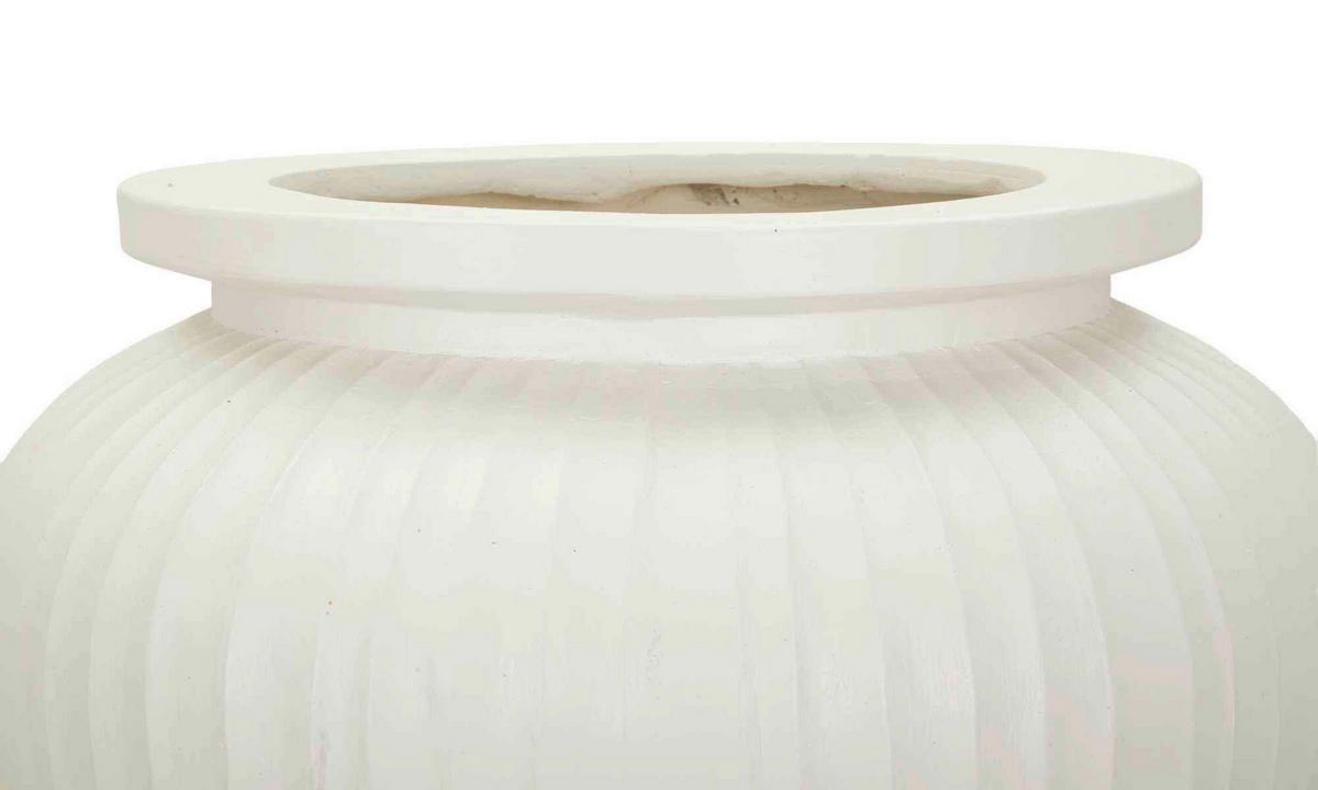 Vase Pot Chil Creme B: 48 cm - Creme, Basics, Metall (48/38/48cm)