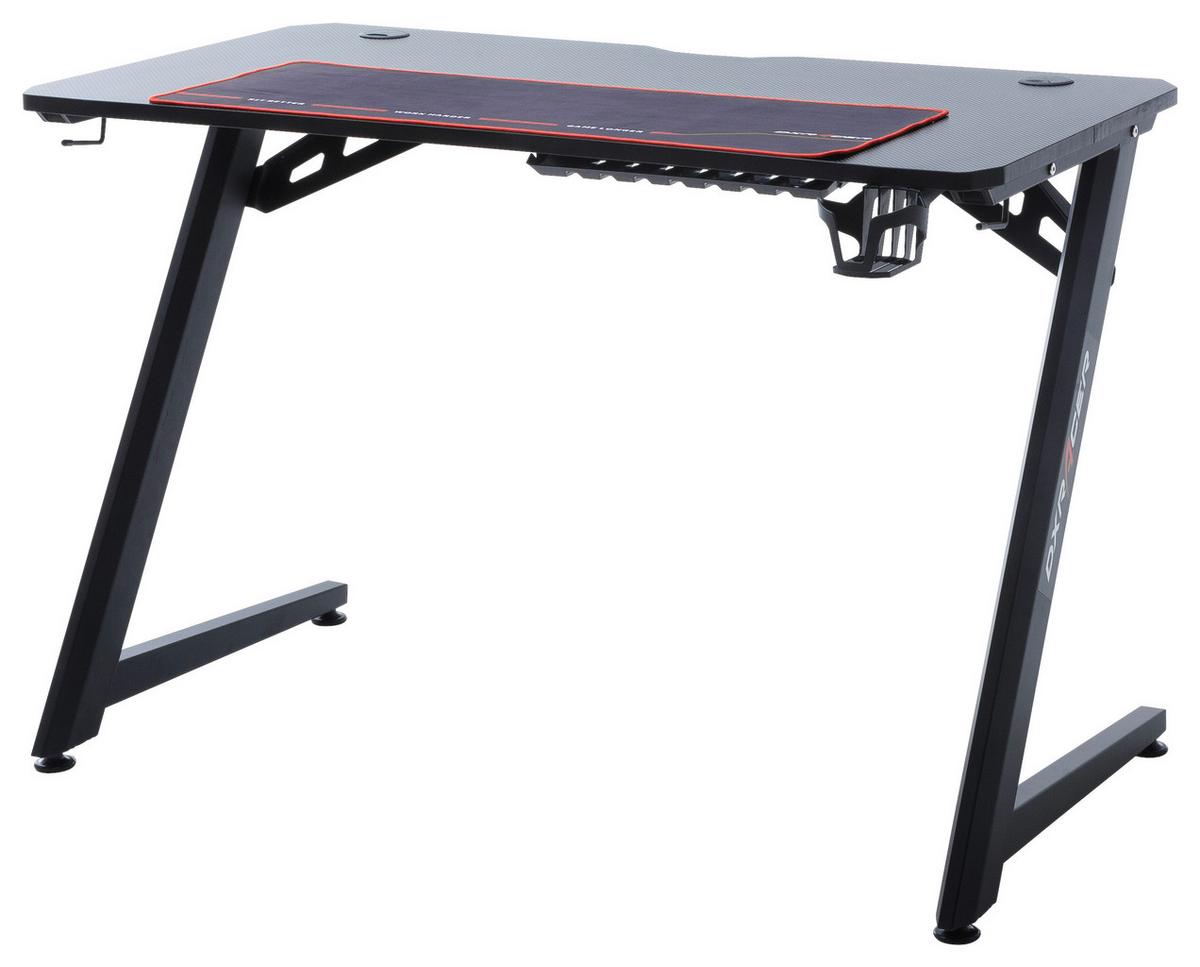 Herní stůl DX RACER - černá, Design, kov/kompozitní dřevo (111/75/60cm) - Dxracer