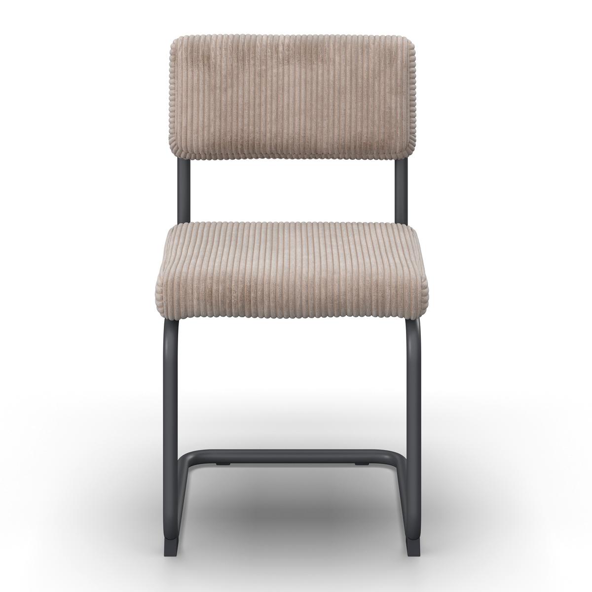HOUPACÍ ŽIDLE ALFREDO - černá/světle šedá, Moderní, kov/dřevo (47/86/56cm) - Bessagi Home