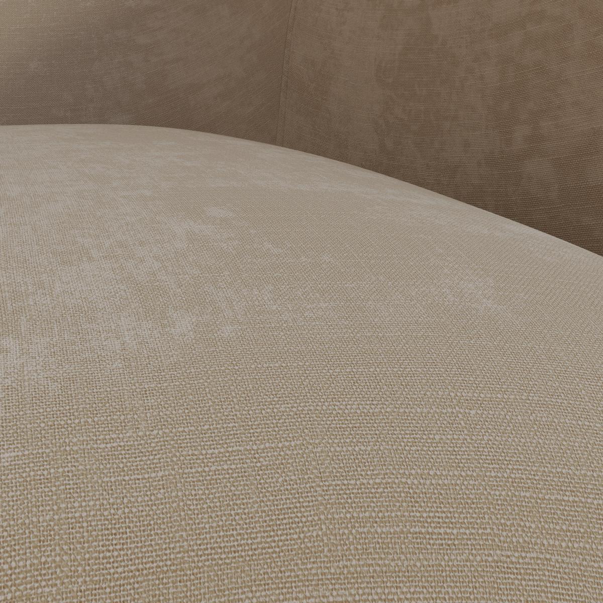 Relaxační kŕeslo KEZIA, béžová barva - černá/krémová, Moderní, kov/textil (71/84cm) - Bessagi Home