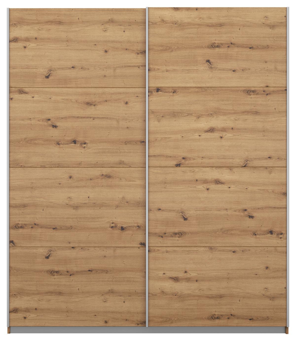 Schwebetürenschrank Subito - Eiche Artisan, MODERN, Holzwerkstoff (181/197/61cm) - Rauch Möbel