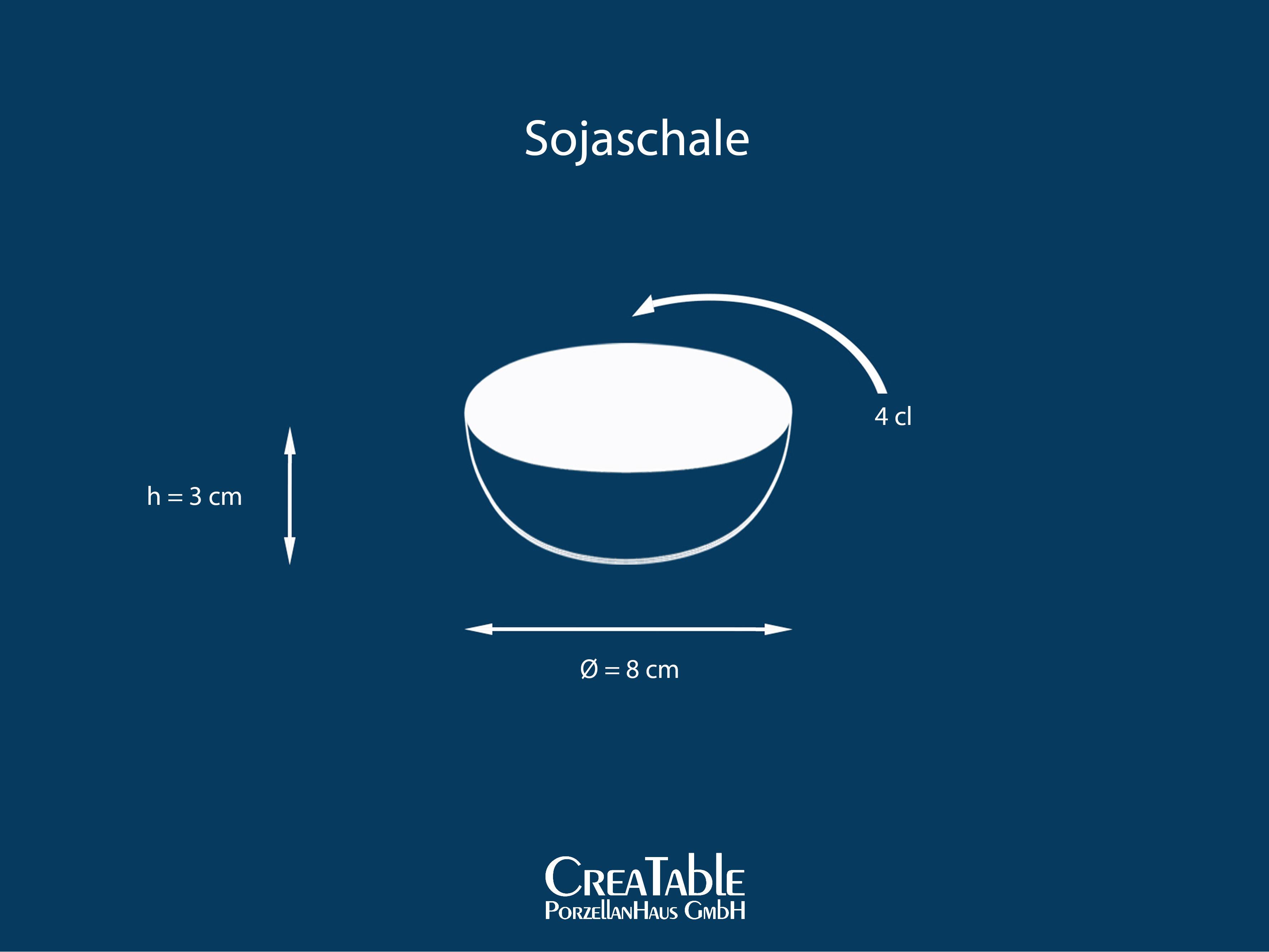 Dipschalenset 6 -Teilig. Cascade Steinzeug, Weiß/Blaugrau - Blaugrau/Weiß, Design, Keramik - Creatable