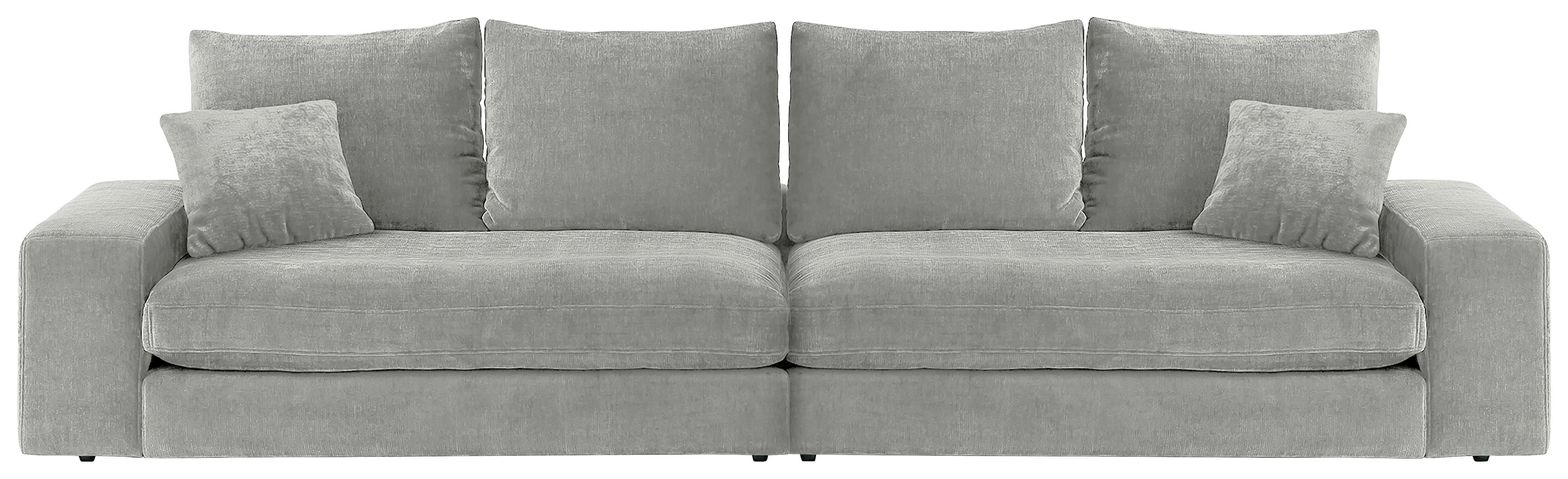 Bigsofa Be Relaxed - Silberfarben/Schwarz, MODERN, Textil (273/67/125cm) - MID.YOU
