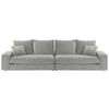 Bigsofa Be Relaxed - Silberfarben/Schwarz, MODERN, Textil (273/67/125cm) - MID.YOU