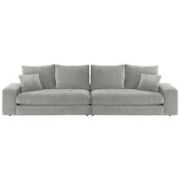 Bigsofa Be Relaxed - Silberfarben/Schwarz, MODERN, Textil (273/67/125cm) - MID.YOU
