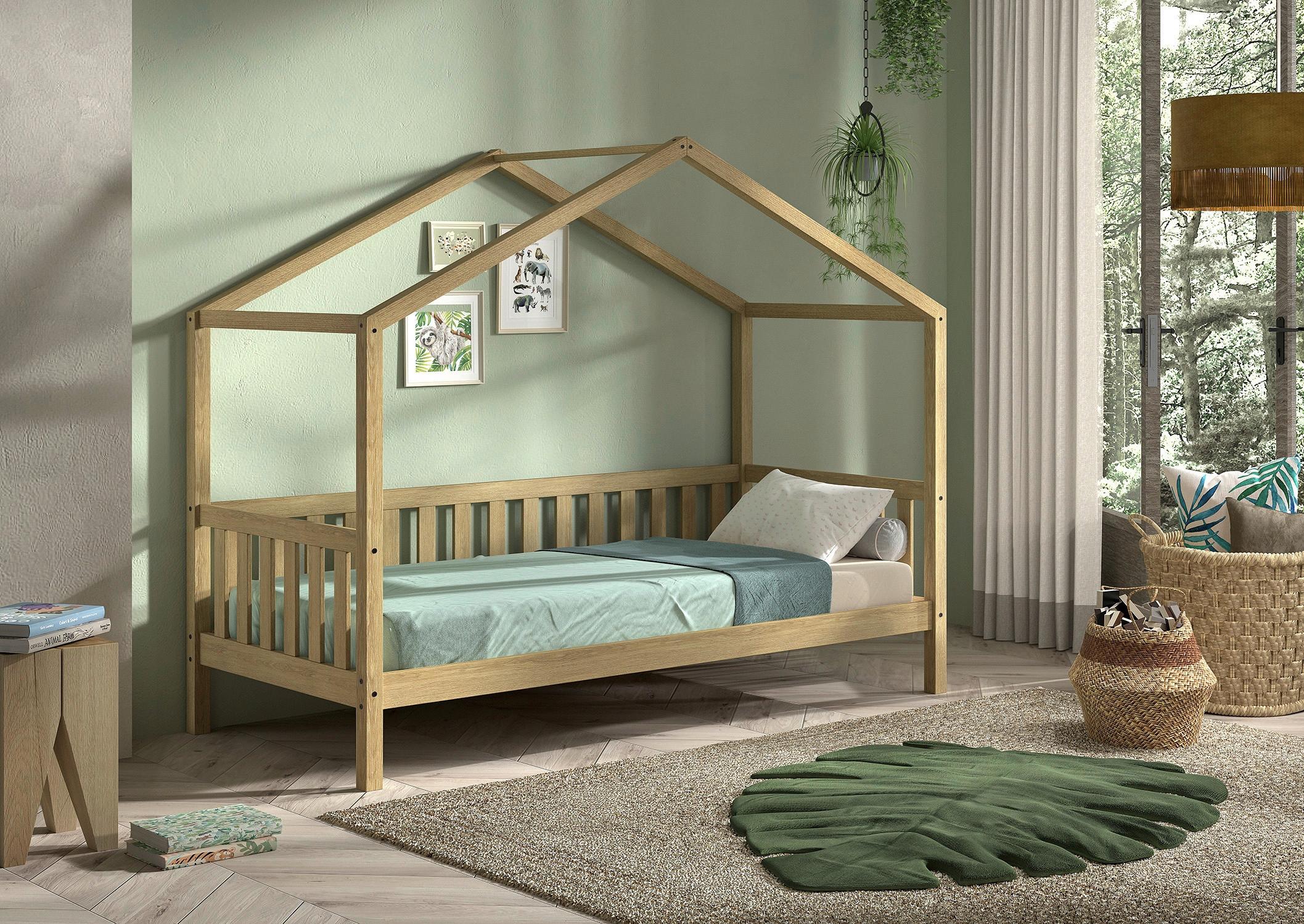 Hausbett Dallas Naturfarben 90x200cm - Naturfarben, MODERN, Holz (90/200cm) - Vipack
