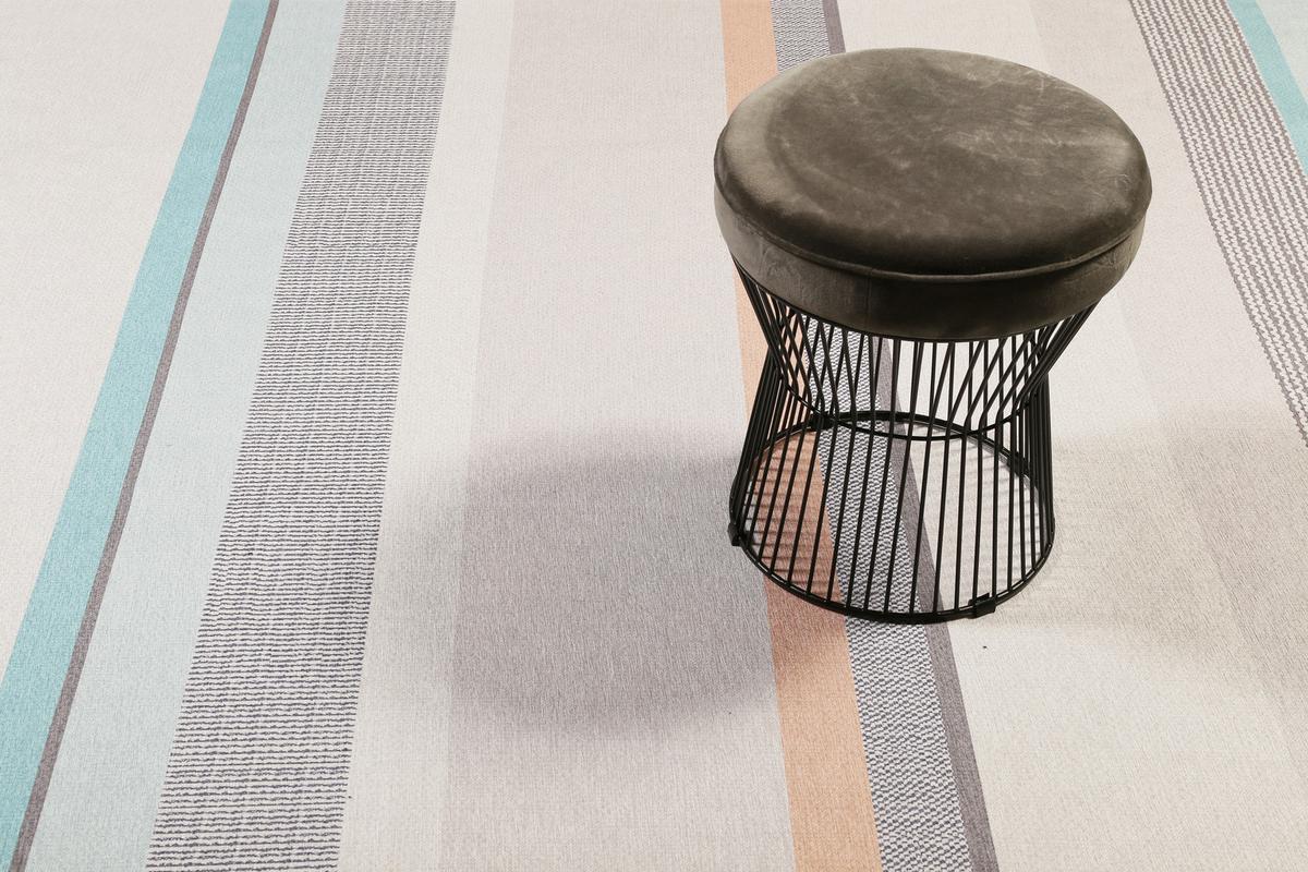 Flachwebteppich Ben Türkis/taupe/beige 120x170 Cm - Türkis/Taupe, KONVENTIONELL, Textil (120/170cm) - Esprit