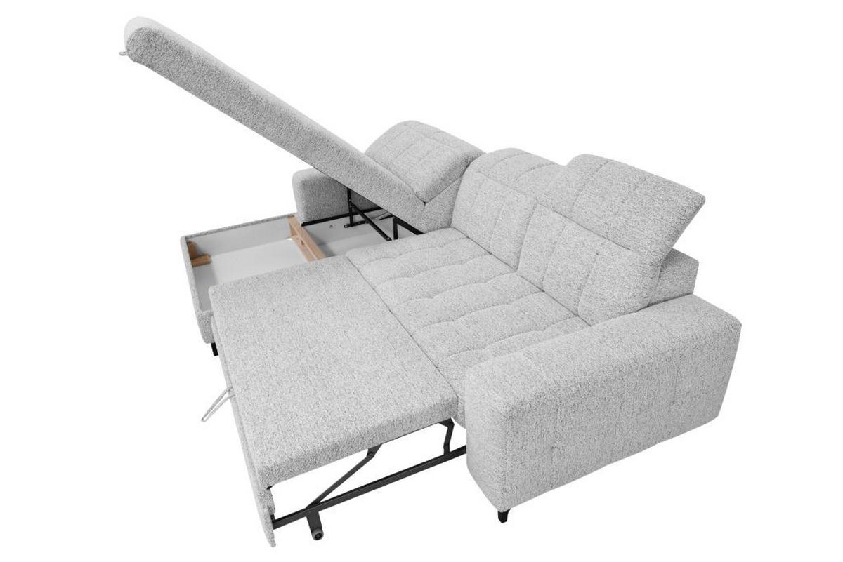 Sedačka SANTORINI, levá, šedá - Moderní (193/291cm) - Premium Living