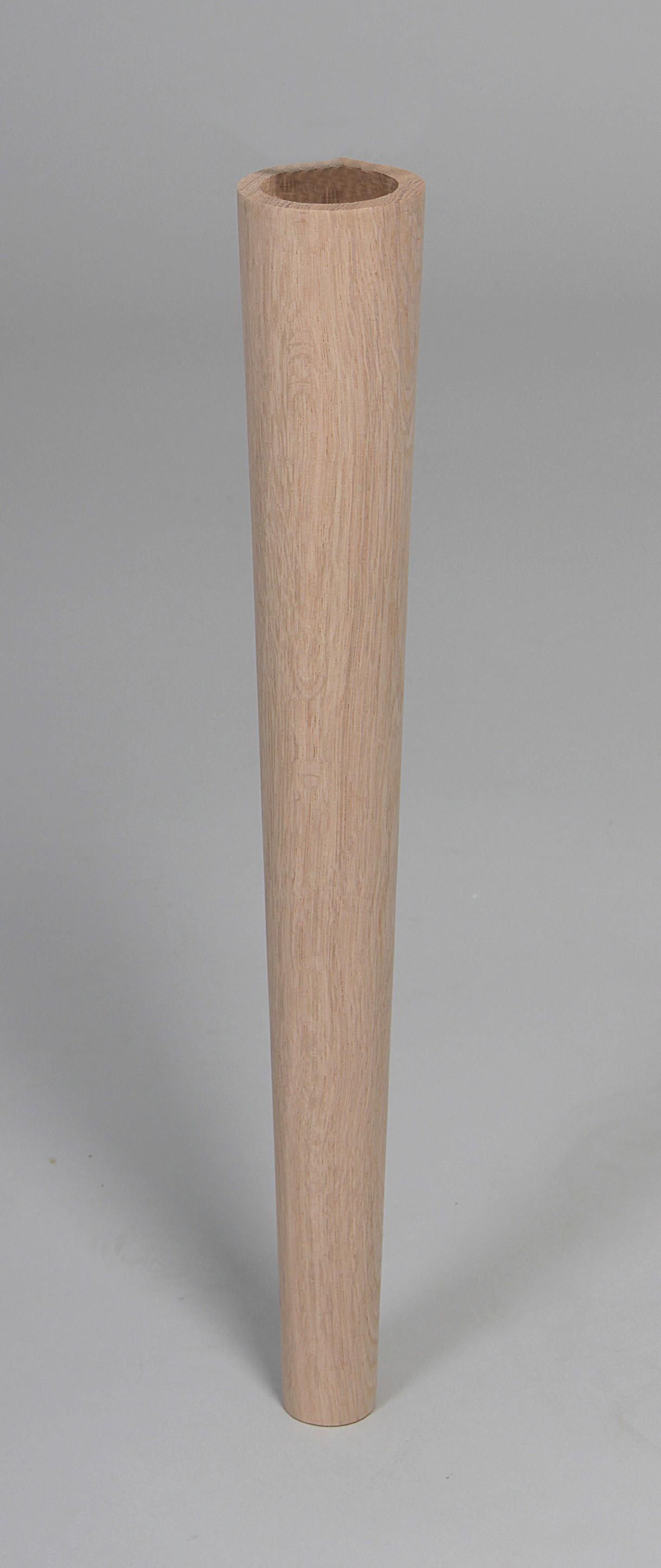 Möbelfuß H: 40 cm Eiche - Eichefarben, Basics, Holz (40cm)