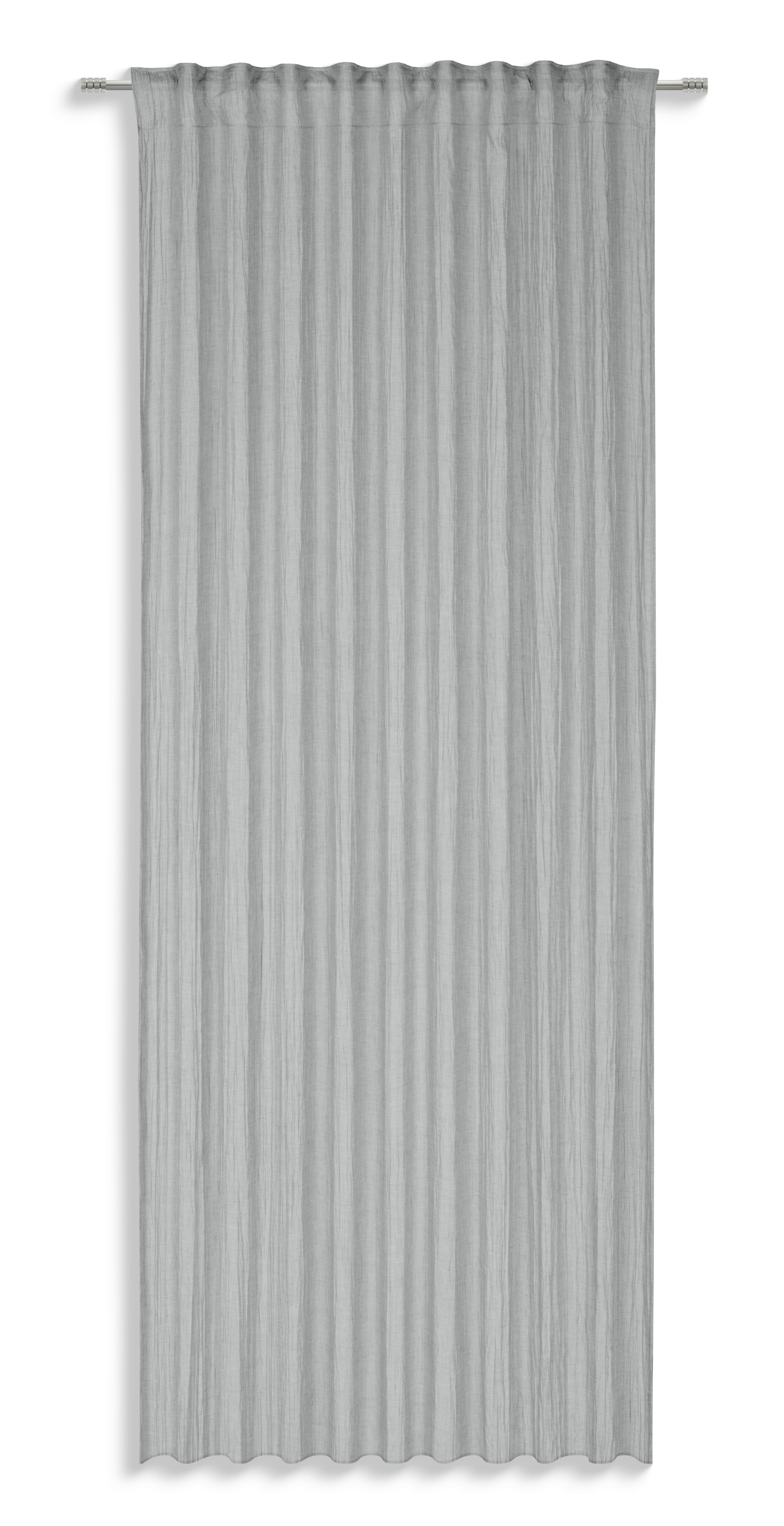 Fertigvorhang Ines - Grau, MODERN, Textil (140/245cm) - Luca Bessoni