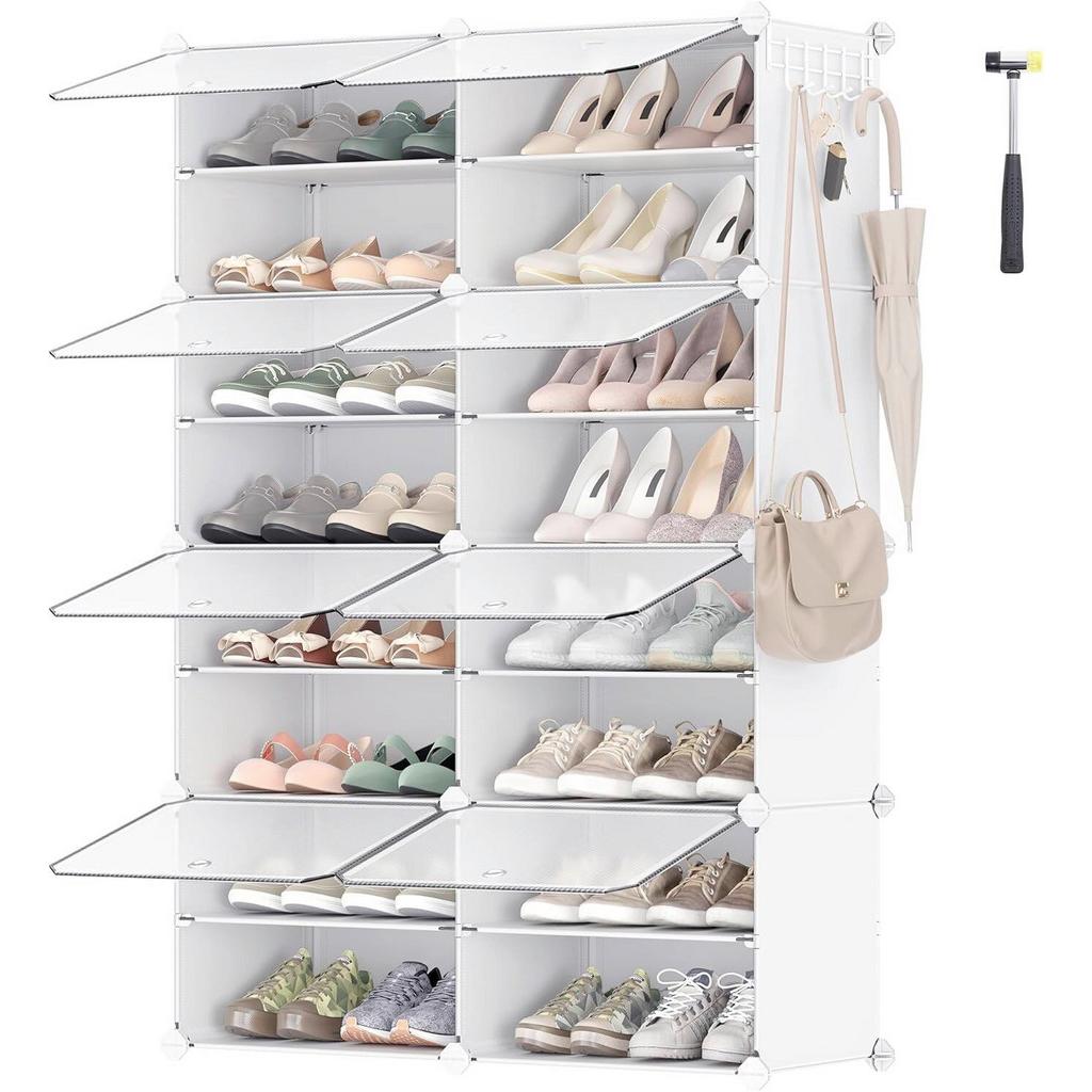 SCHUHREGAL Weiß B: 83 cm