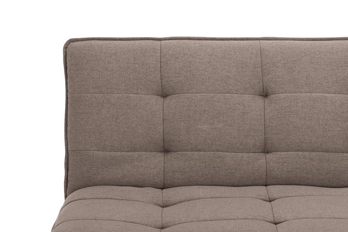Schlafsofa Turin - Silberfarben/Braun, Basics, Textil (194/87/102cm) - MID.YOU