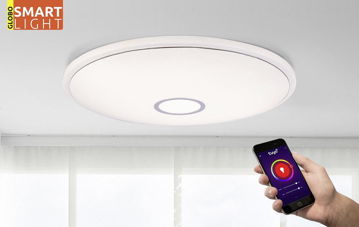 Led-deckenleuchte Connor D: 68 Cm - Basics, Kunststoff/Metall (68/9cm) - Globo