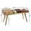 Sitzbank Salim B: 100 cm Mangoholz - Braun/Weiß, Natur, Holz/Fell (100/52/38cm) - Carryhome Sitzbank Salim B: 100 cm Mangoholz - Braun/Weiß, Natur, Holz/Fell (100/52/38cm) - Carryhome