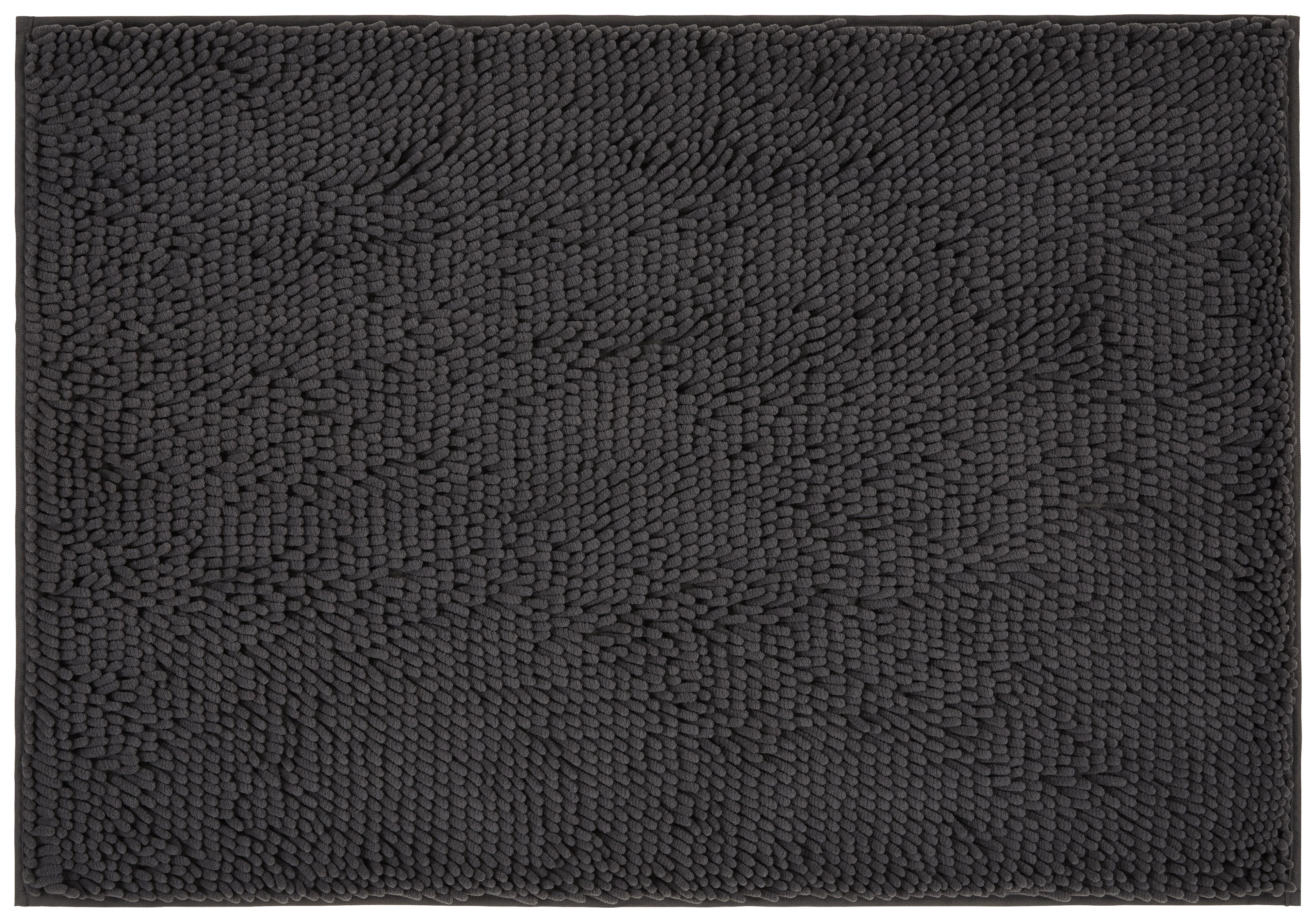 Fürdőszobaszőnyeg Liliane - Antracit, konvencionális, Textil (60/90cm) - Ombra