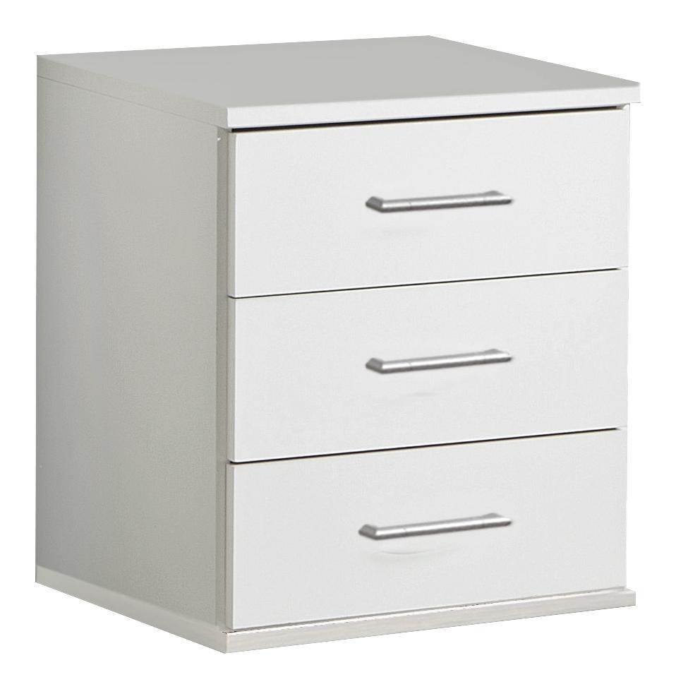 Kommode Osaka B: ca. 46 cm - Weiß, KONVENTIONELL, Holzwerkstoff (46/55/40cm) - Xora