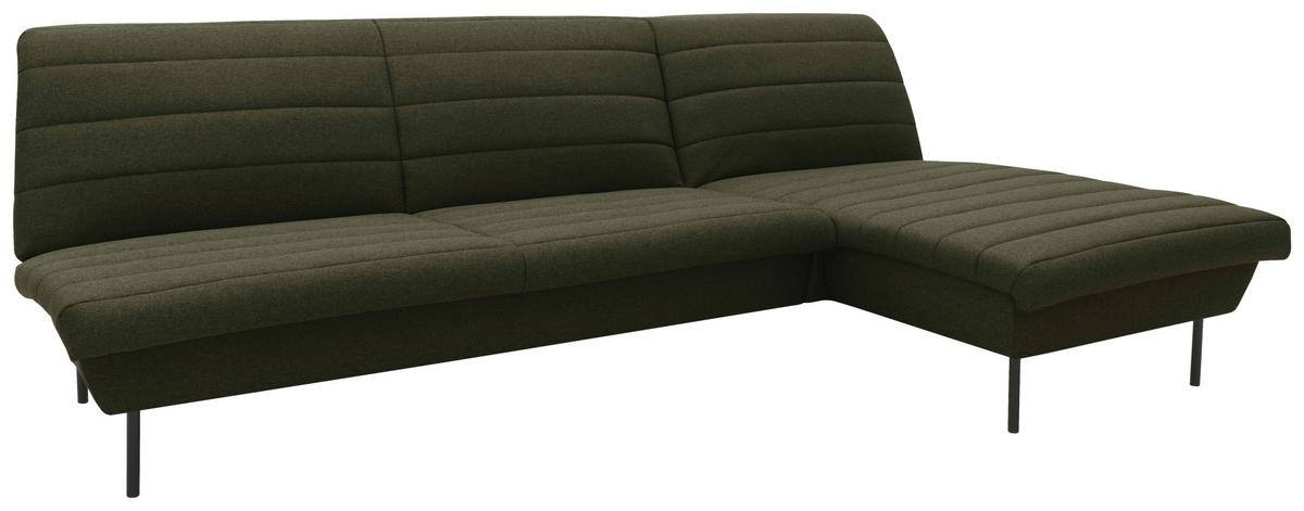 Ecksofa Looks Ix Grün - Schwarz/Grün, Design, Textil (274/168cm) - LOOKS by W.Joop