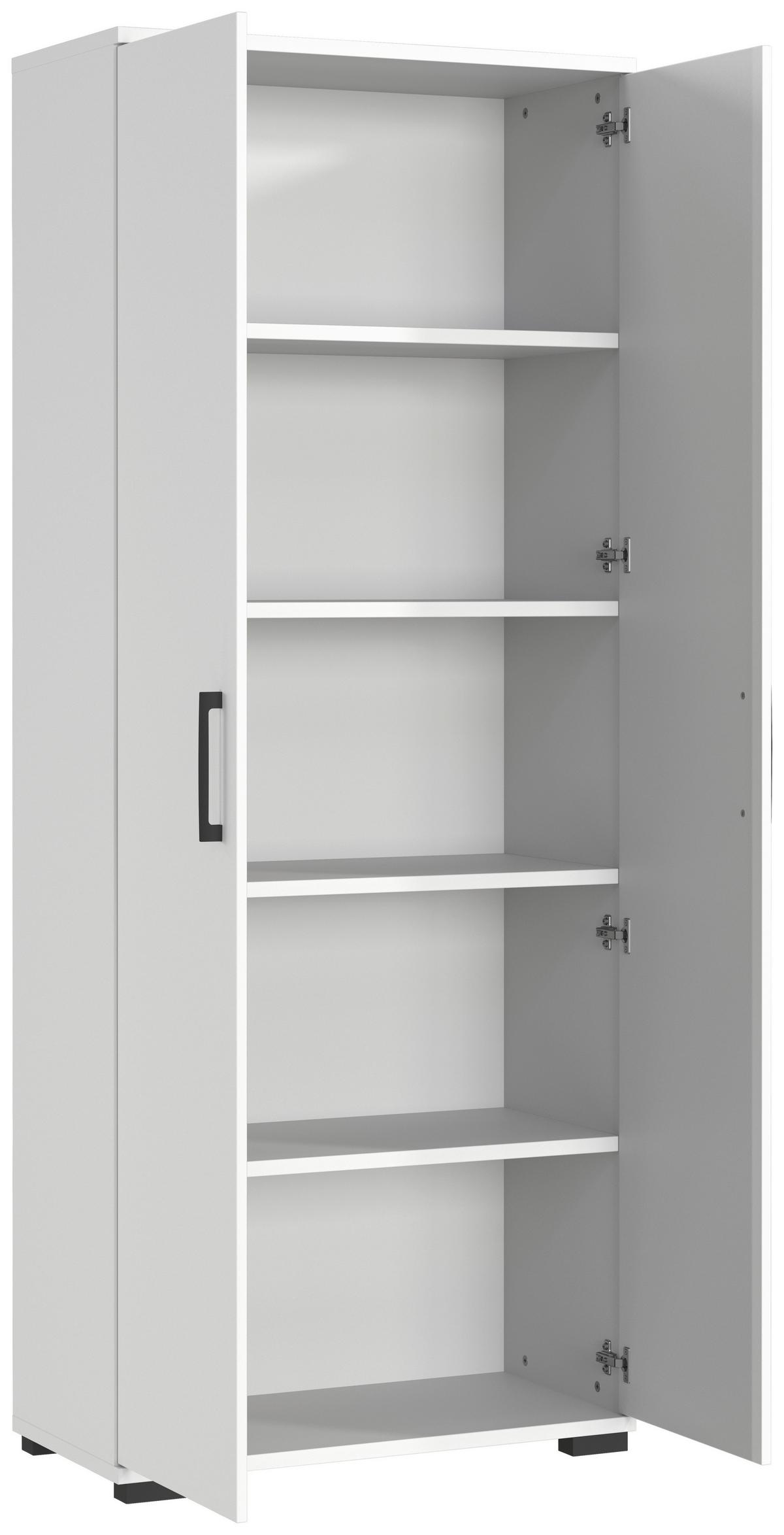 Aktenschrank Profi Grau B: 80cm - Grau, MODERN, Holzwerkstoff (80/200/40cm) - Germania