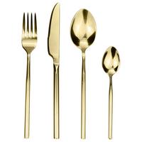 Príborová súprava Shine, 24-dielna - šampanská, Lifestyle, kov - Mömax