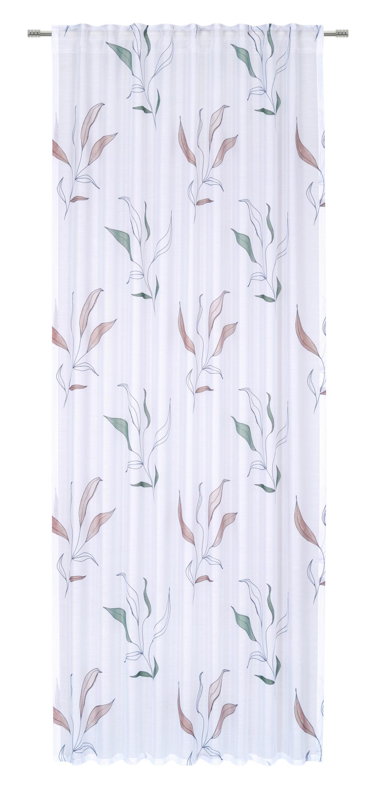 Készfüggöny Maria Kb. 135/245cm - barna/fehér, Romantik / Landhaus, textil (135/245cm) - James Wood