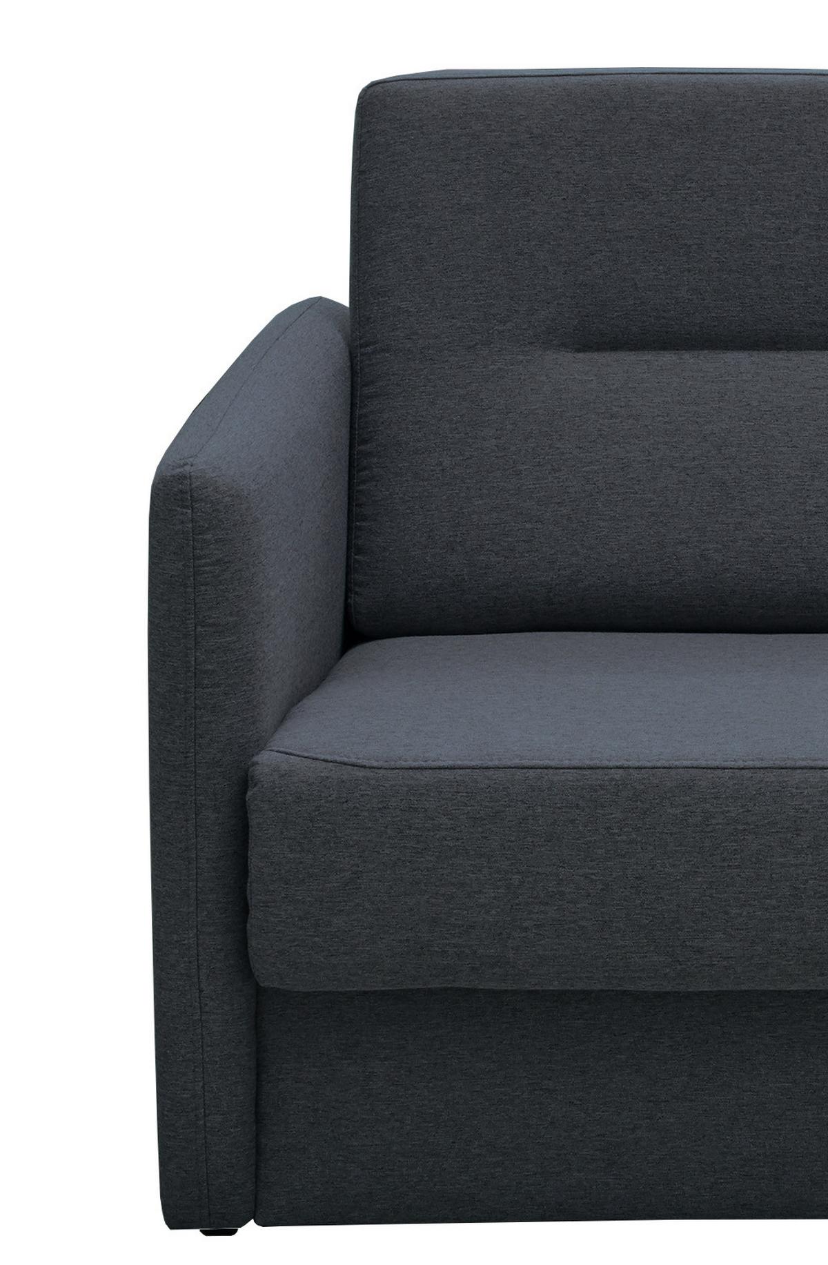 Schlafsofa Regi Anthrazit Mikrofaser B: 147 Cm - Anthrazit/Schwarz, KONVENTIONELL, Textil (147/89/87cm) - Livetastic