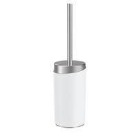WC kefa Chris - biela/farba ušľachtilej ocele, Modern, kov/plast (9,6/37cm) - Premium Living