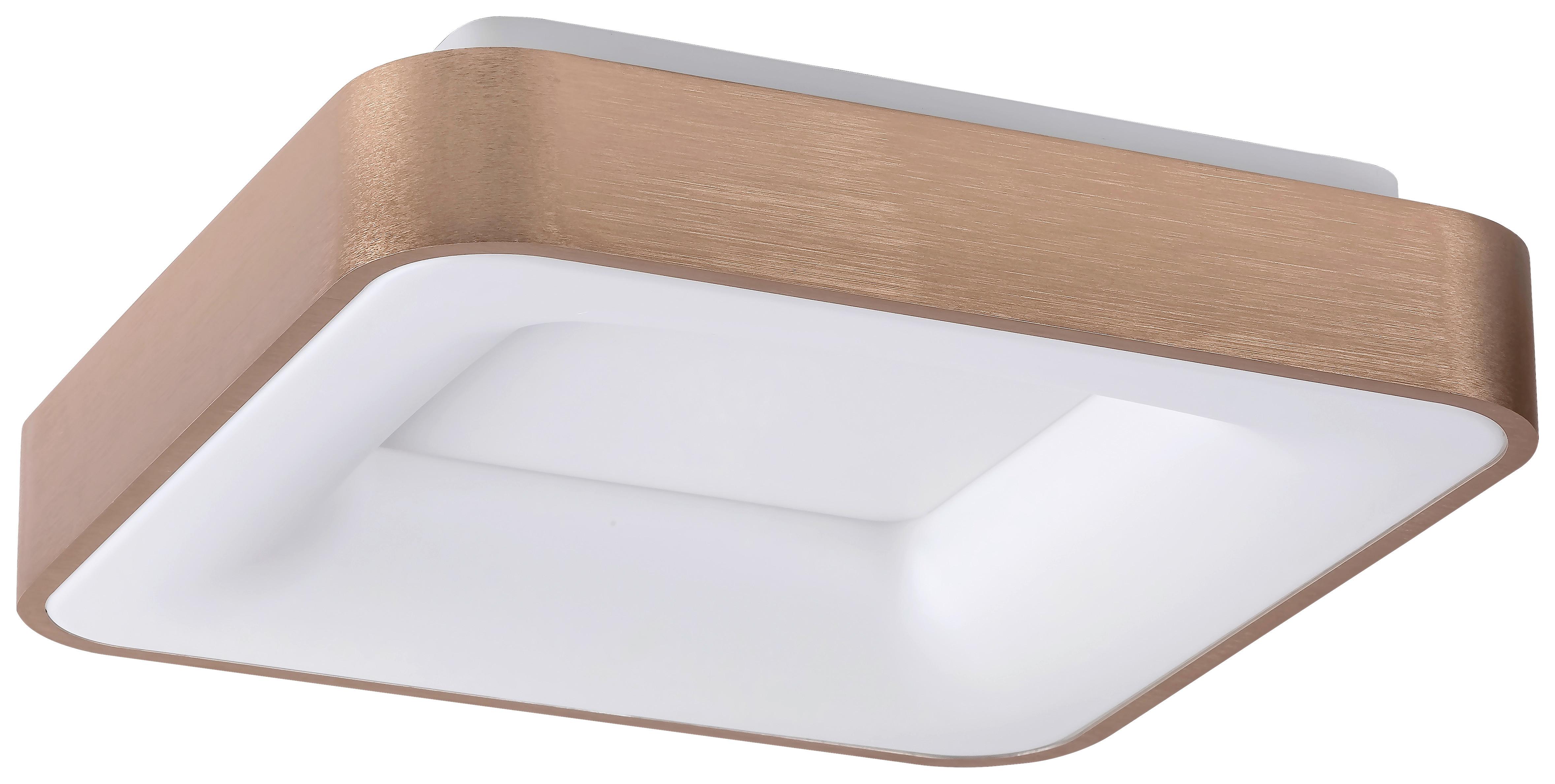 STROPNÉ LED SVIETIDLO CARMELLA - biela/zlatá, Modern, kov/plast (40/40/9cm) - Rabalux