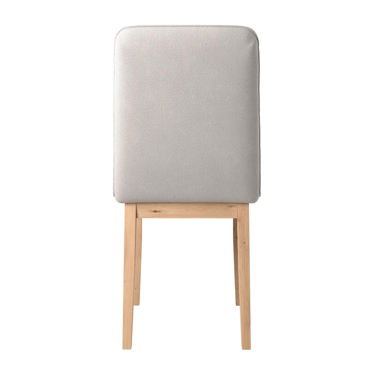 Vierfußstuhl Beluna Ii Webstoff Weiß, B: 47cm - Eichefarben/Weiß, KONVENTIONELL, Holz/Textil (47/91/44cm) - James Wood