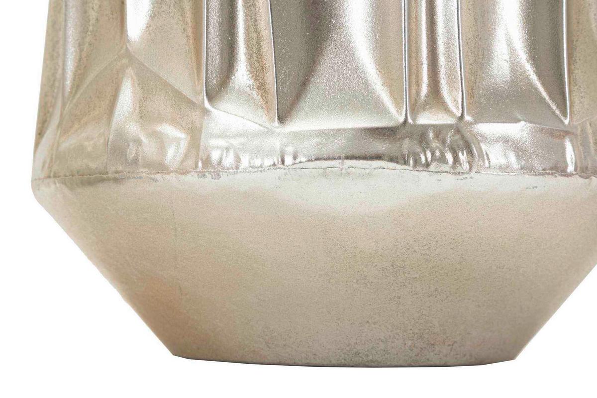 Vase Silver Set 3 Pcs Silberfarben B: 35 Cm - Silberfarben, Basics, Metall (35/38,5/35cm)