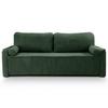 Schlafsofa Grubs Smaragdgrün B: 225cm - Smaragdgrün/Schwarz, Basics, Holz/Textil (225/96/93cm) - MID.YOU