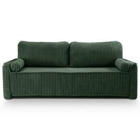 Schlafsofa Grubs Smaragdgrün B: 225cm - Smaragdgrün/Schwarz, Basics, Holz/Textil (225/96/93cm) - MID.YOU