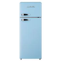 Kühl-gefrierkombination Hellblau 39+172 L - Hellblau, Basics, Kunststoff/Metall (54,50/145,60/62,60cm)