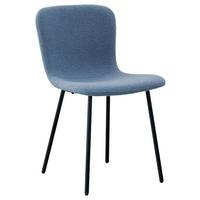 ŽIDLE TEDDY - modrá/černá, Design, kov/textil (44/79/51cm) - Mömax