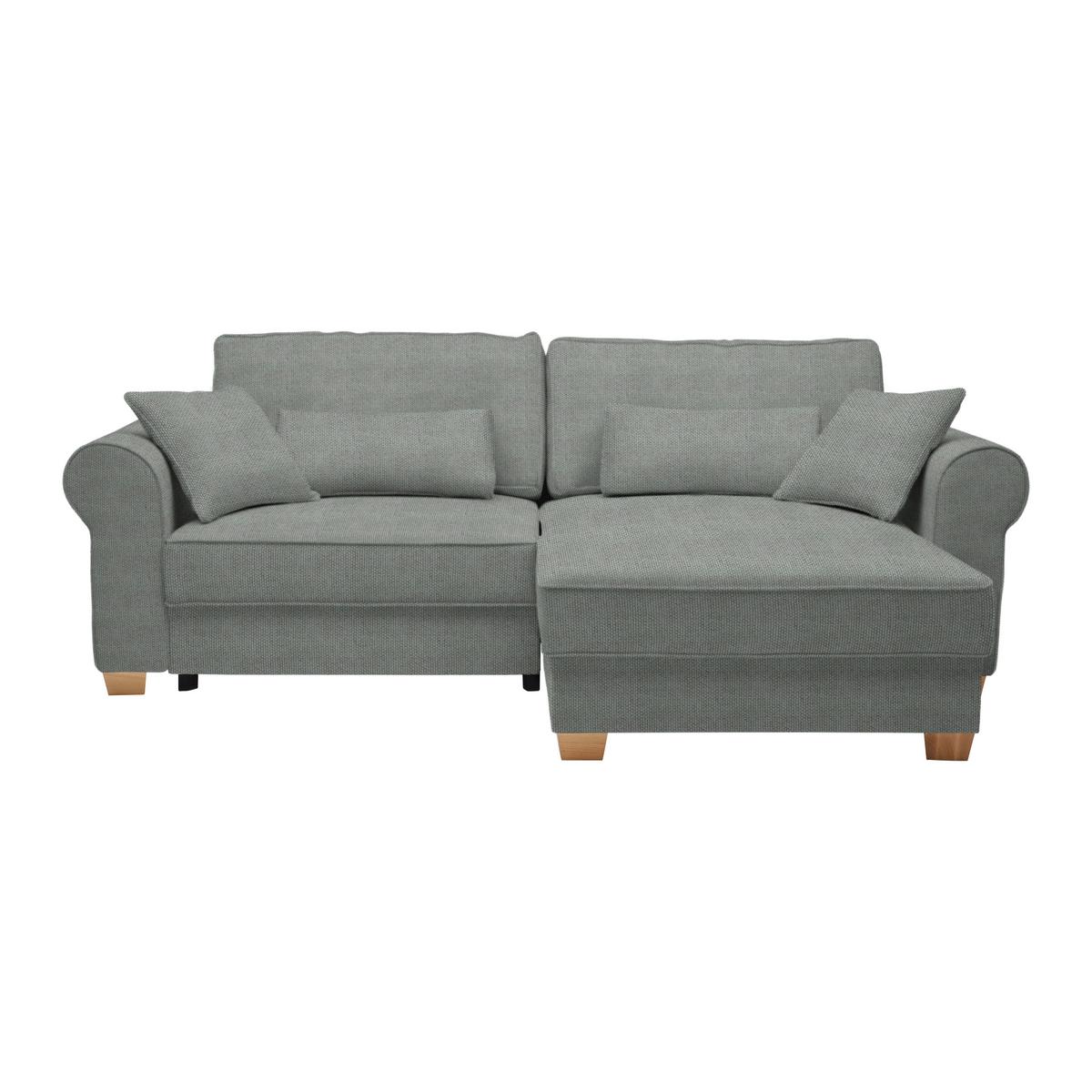 Sedací souprava ANGELO, oboustranná, šedá - šedá, Moderní, dřevo/kompozitní dřevo (255/92/185cm) - Mömax